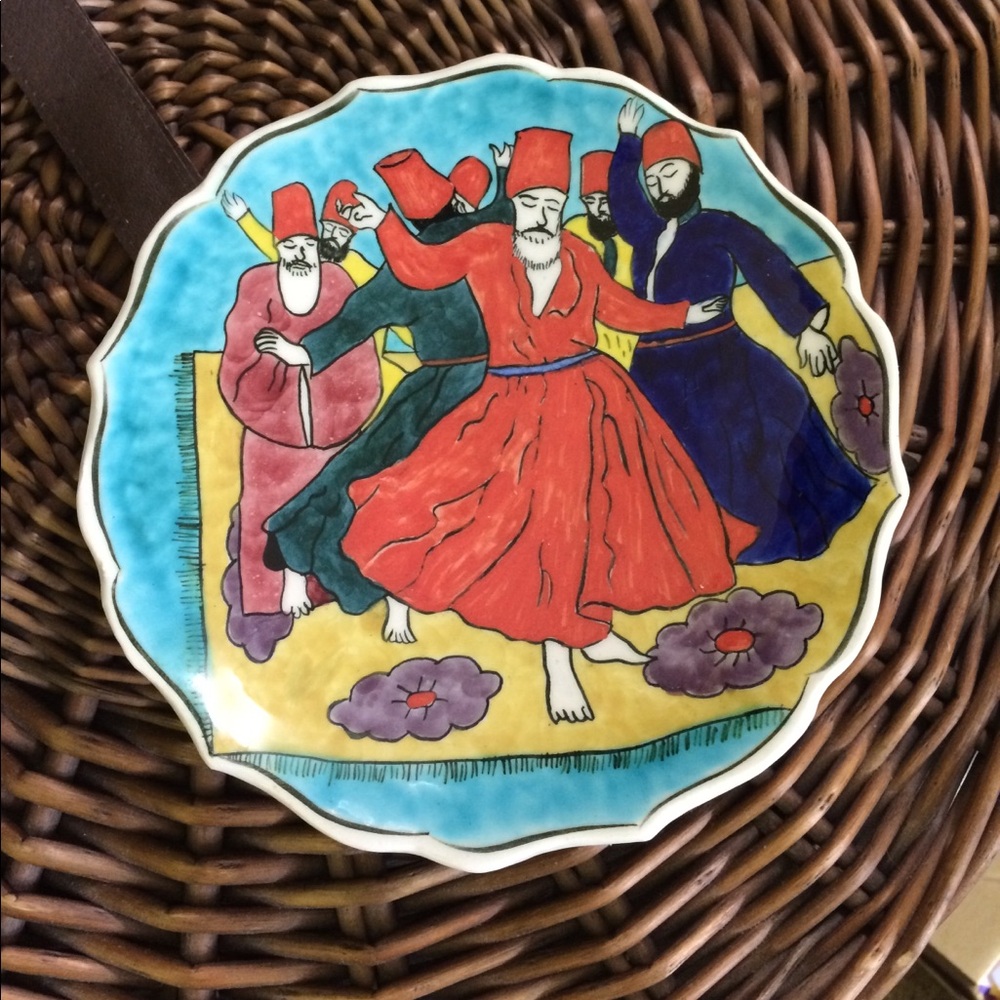 Turkish dancer decor plate